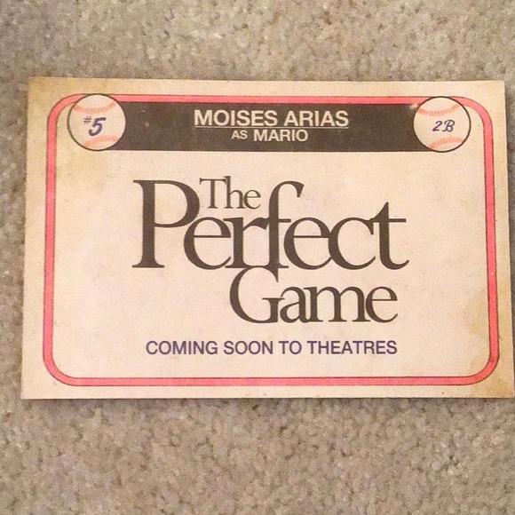 Monterrey Mario The Perfect Game Movie Promo Oversized Trading Card - Picture 2 of 7